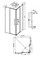 Душевое ограждение 300.K33.02.1010.10.02 Cosmo (100*100*195)