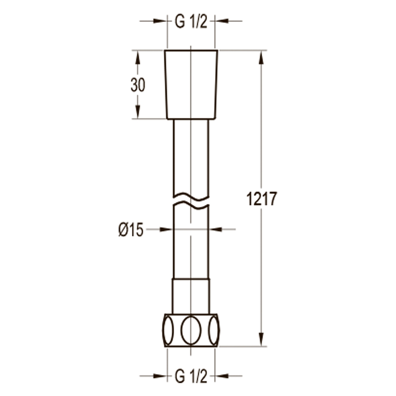 Шланг душевой 1,2 м Swedbe Terracotta 2565