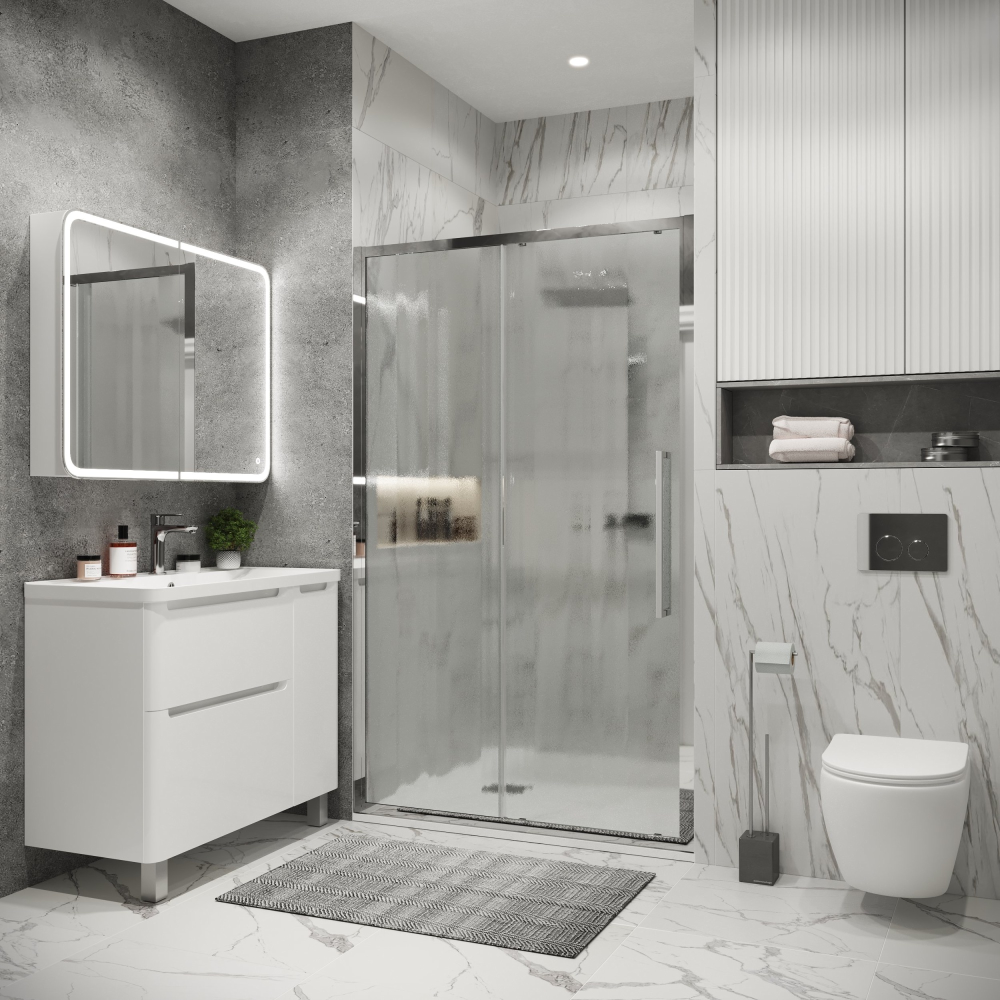 Дверь в нишу 100.K33.02.100.10.02 Cosmo (100*195)