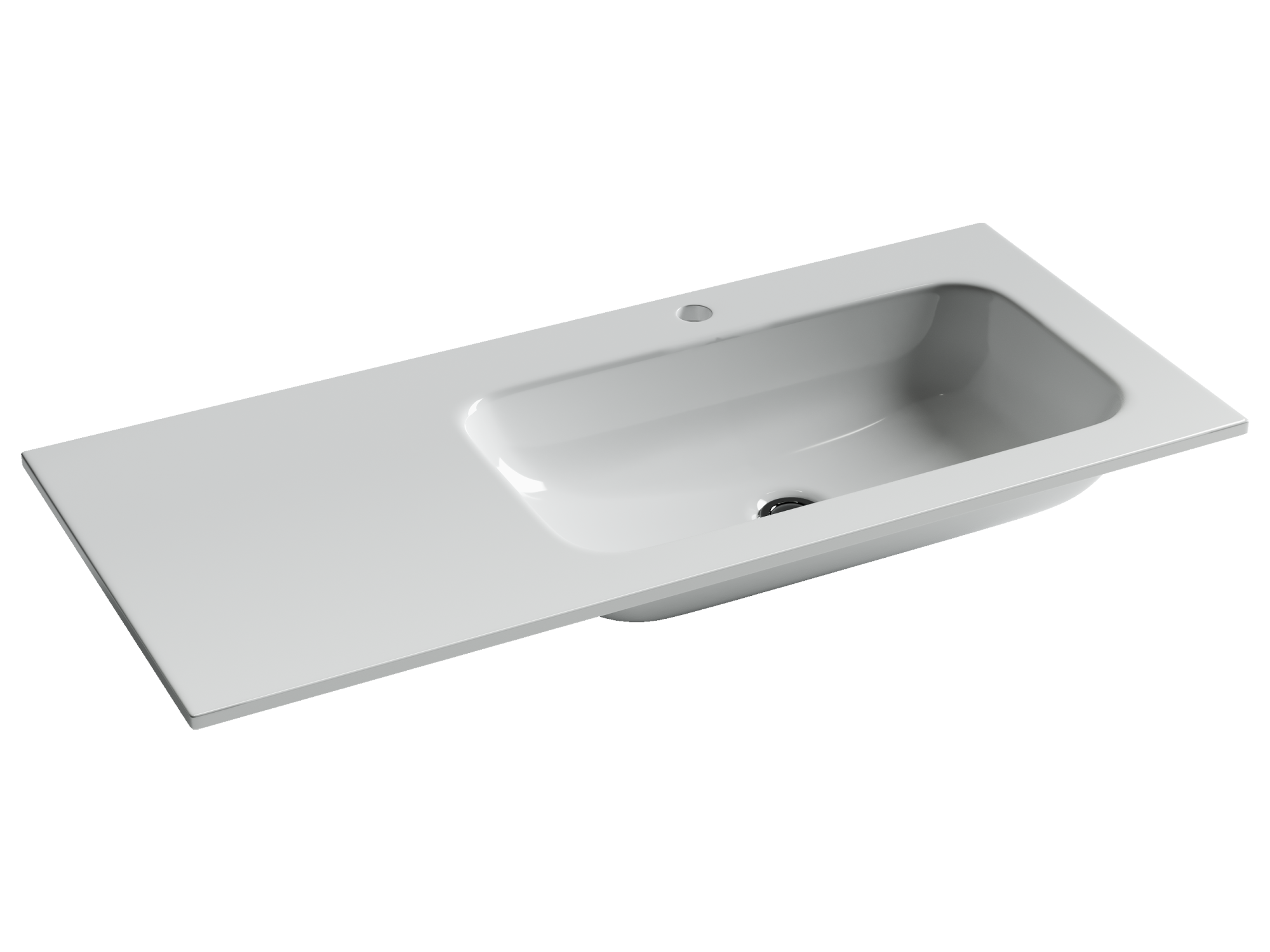 Умывальник накладной прямоугольный Element 1010*457*137мм, чаша справа, CN7015