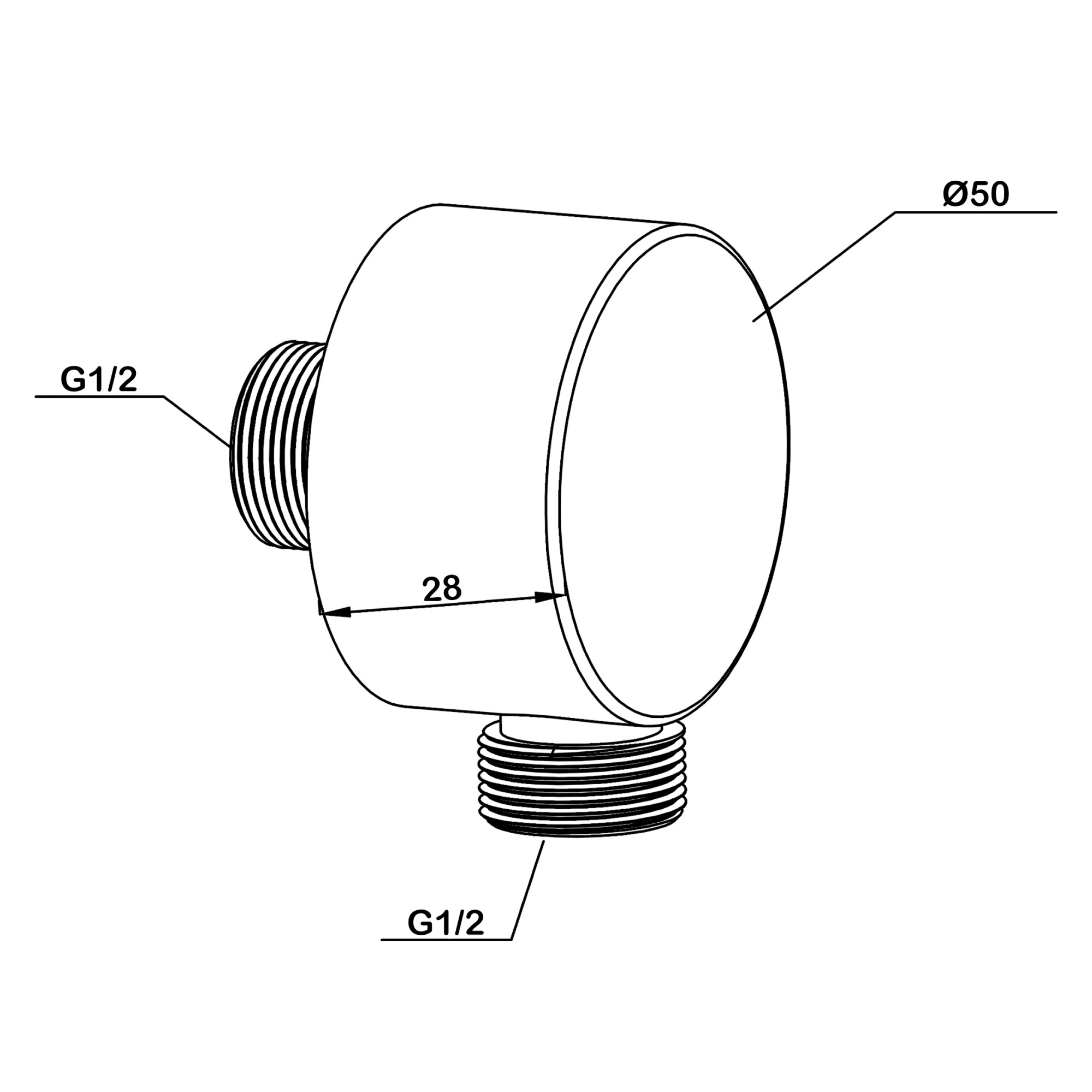 Подсоединение шланговое Swedbe Platta 5506