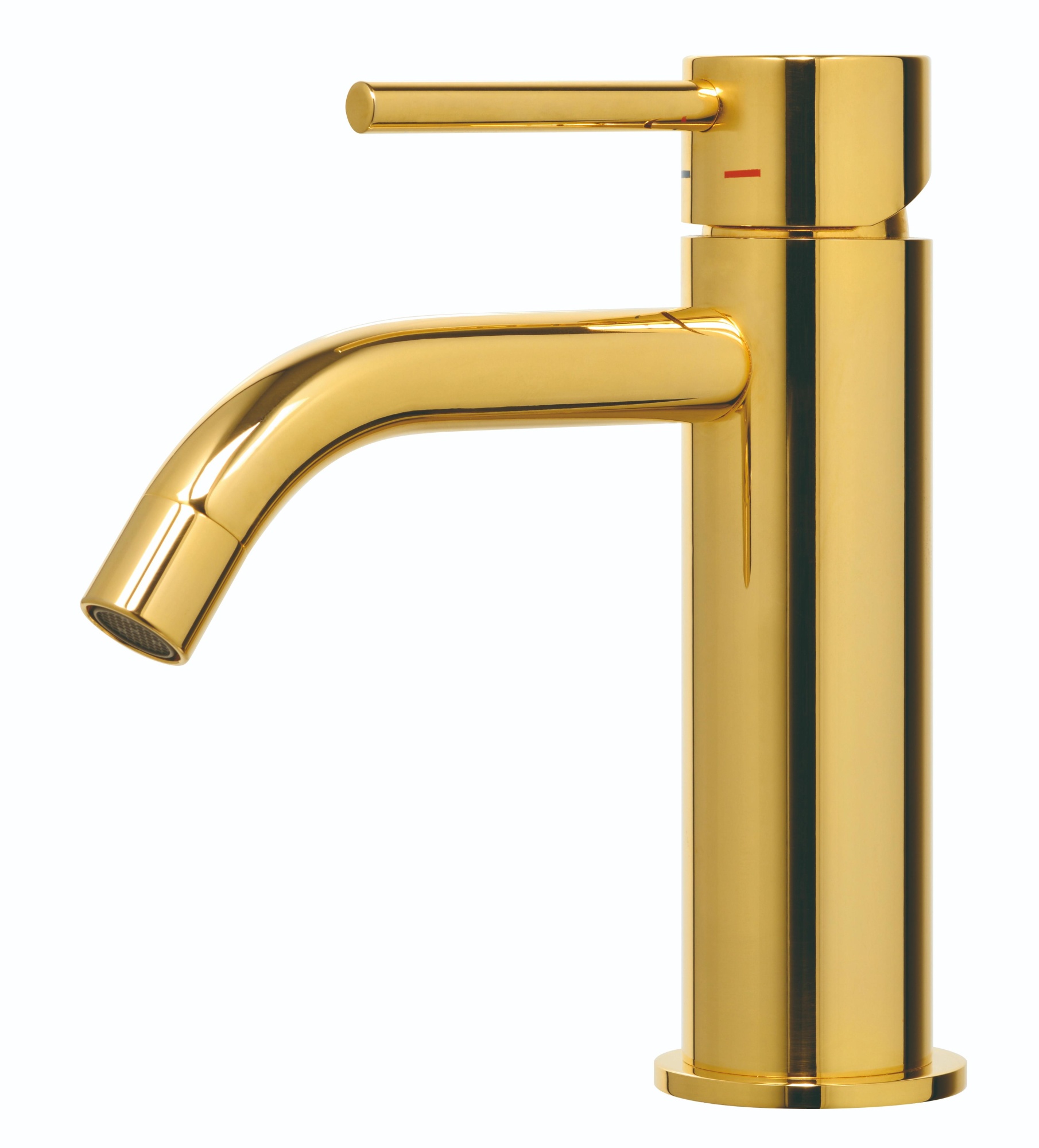 Смеситель для раковины Paffoni LIGHT LIG071HG Золото медовое