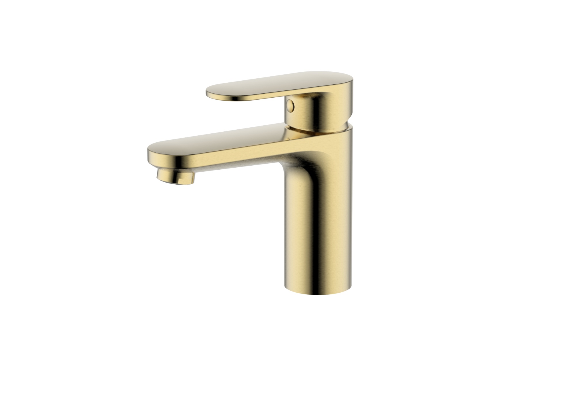 Cмеситель Aquatek НИКА для раковины 90 без донного клапана AQ1810BG    золото шлифованное