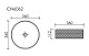Умывальник чаша накладная круглая (прозрачная) Cristal 360*360*112мм, CN6062