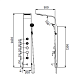 Душевая панель RGW SP-05B, 21140105-14