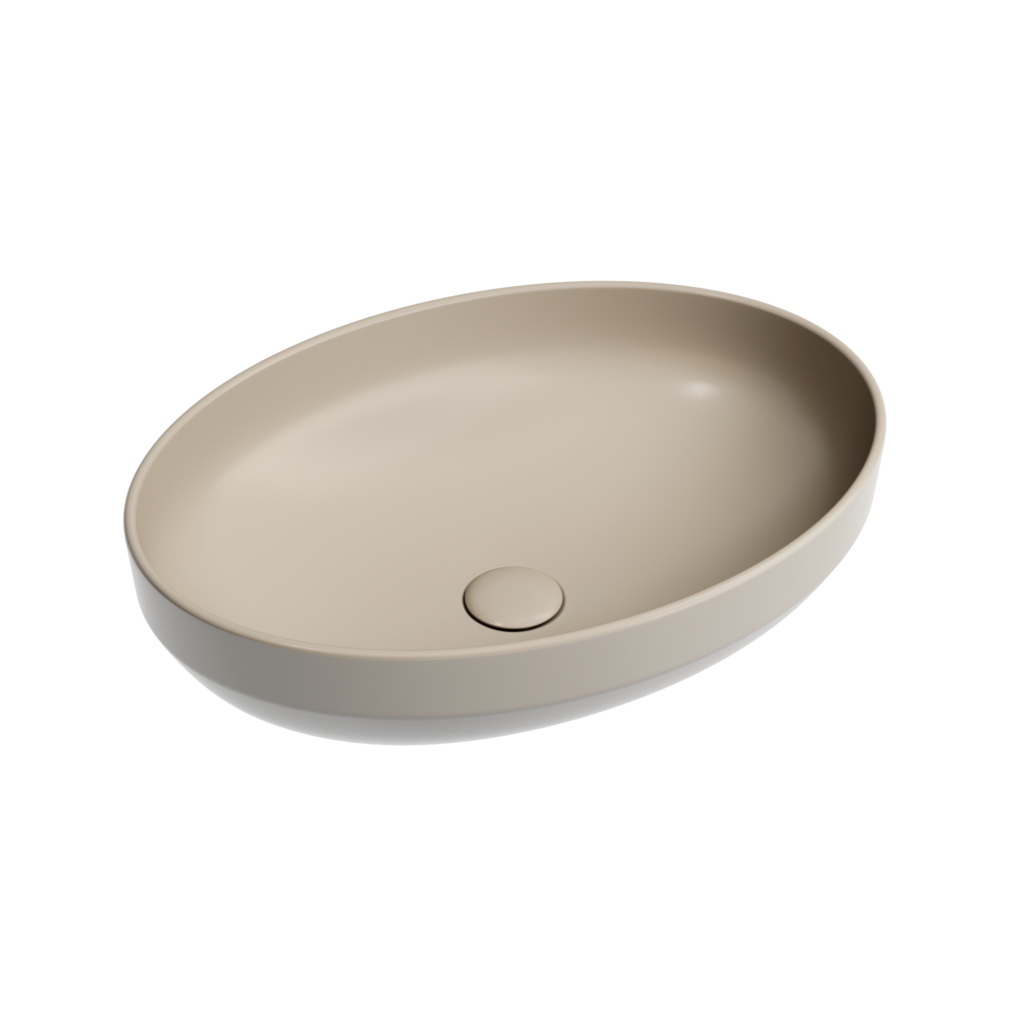 Умывальник чаша накладная овальная (цвет Капучино Матовый) Element 502*363*145мм, CN6056MC