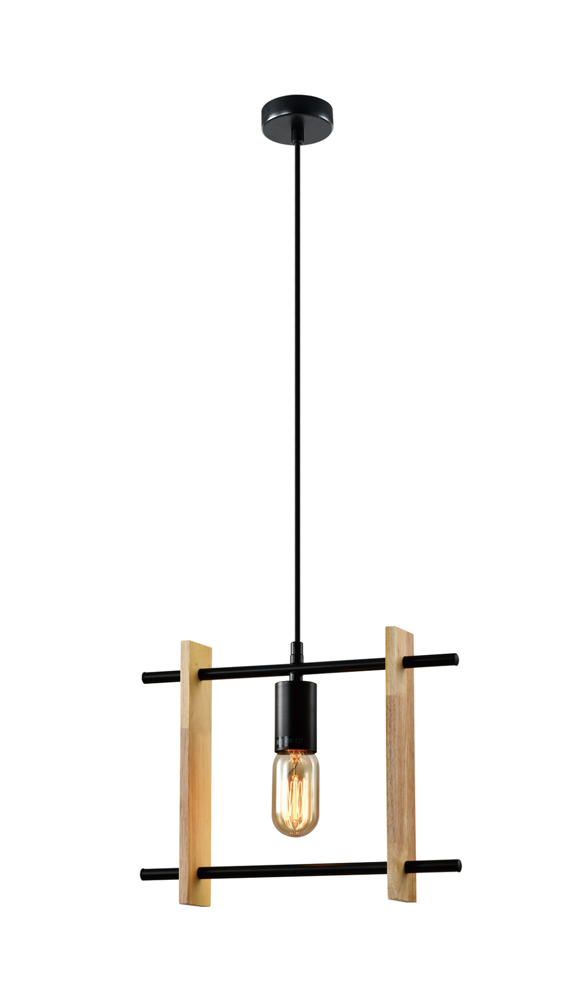 Светильник подвесной (подвес) Elizabeth 5107-201 1 * Е27 40 Вт лофт - кантри потолочный квадратный Rivoli (Б0057934)