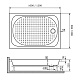 Душевой поддон прямоугольный RGW LUX/TN, 16180290-21