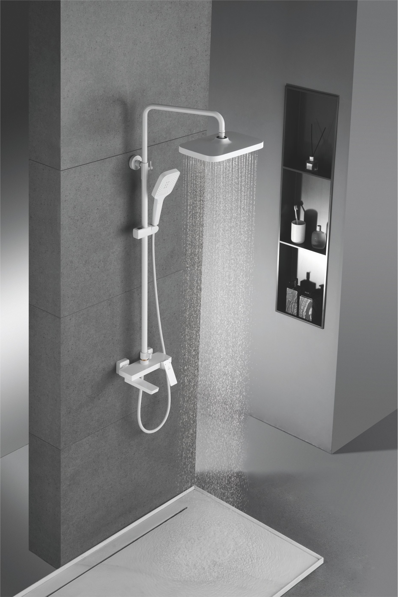 Душевая система Rose R1836C, белый