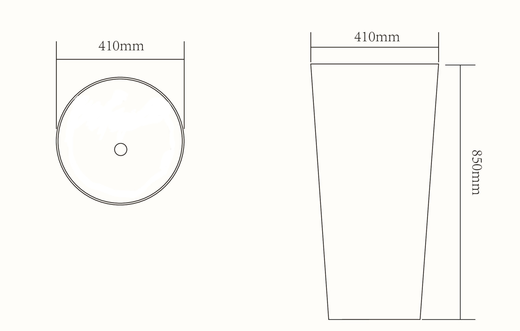 Раковина керамическая, напольная (моноблок) SL-4012MB SantiLine