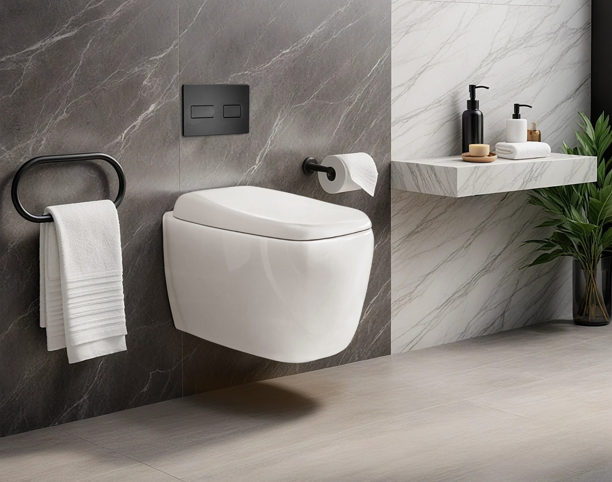 Унитаз ROMINA Aria Tornado подвесной безободковый со смывом торнадо Ceruttispa CT10613 (520х345х365)