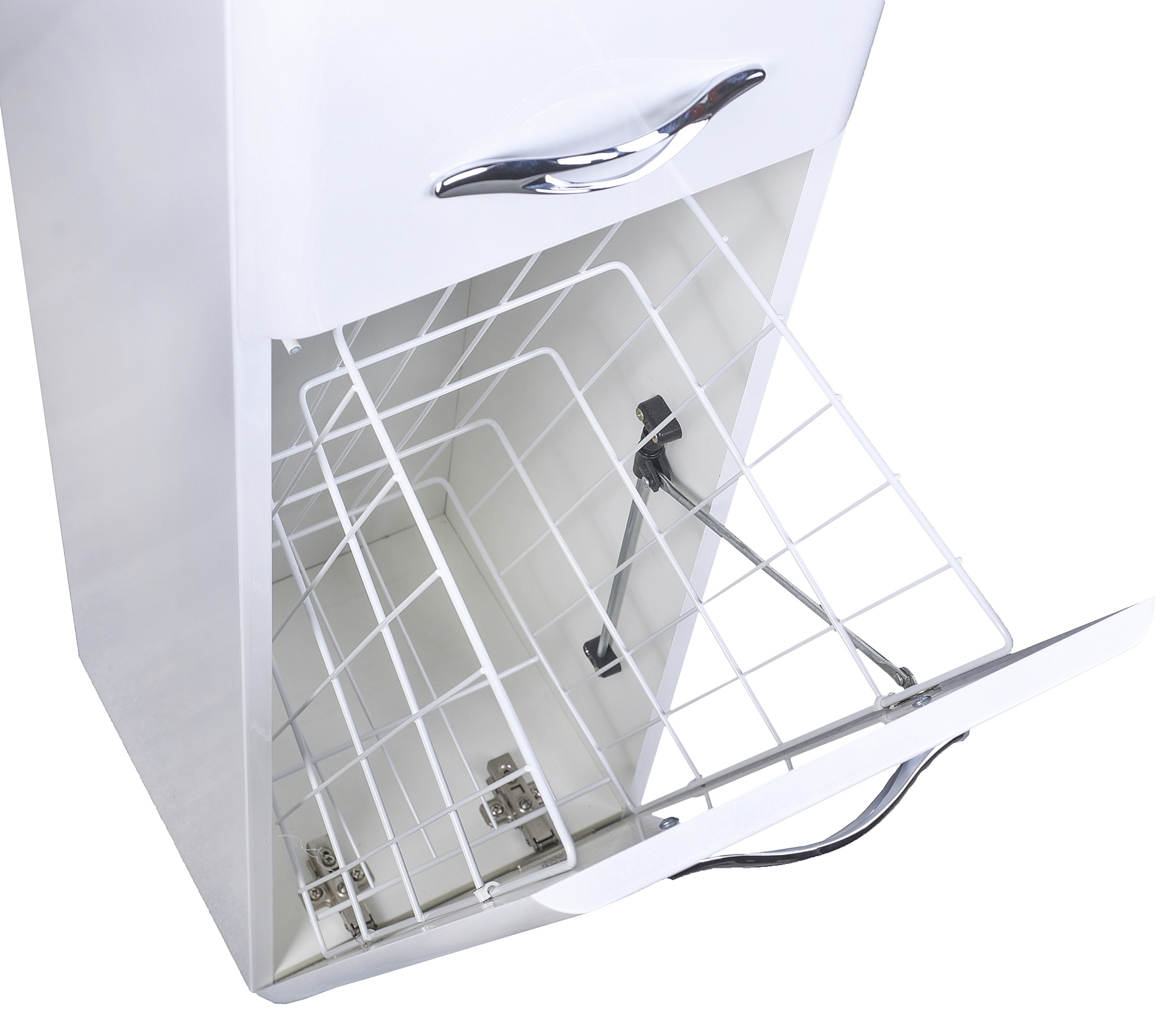 Колонна универсальная "Каре 30" с корзиной, Люкс белая, PLUS