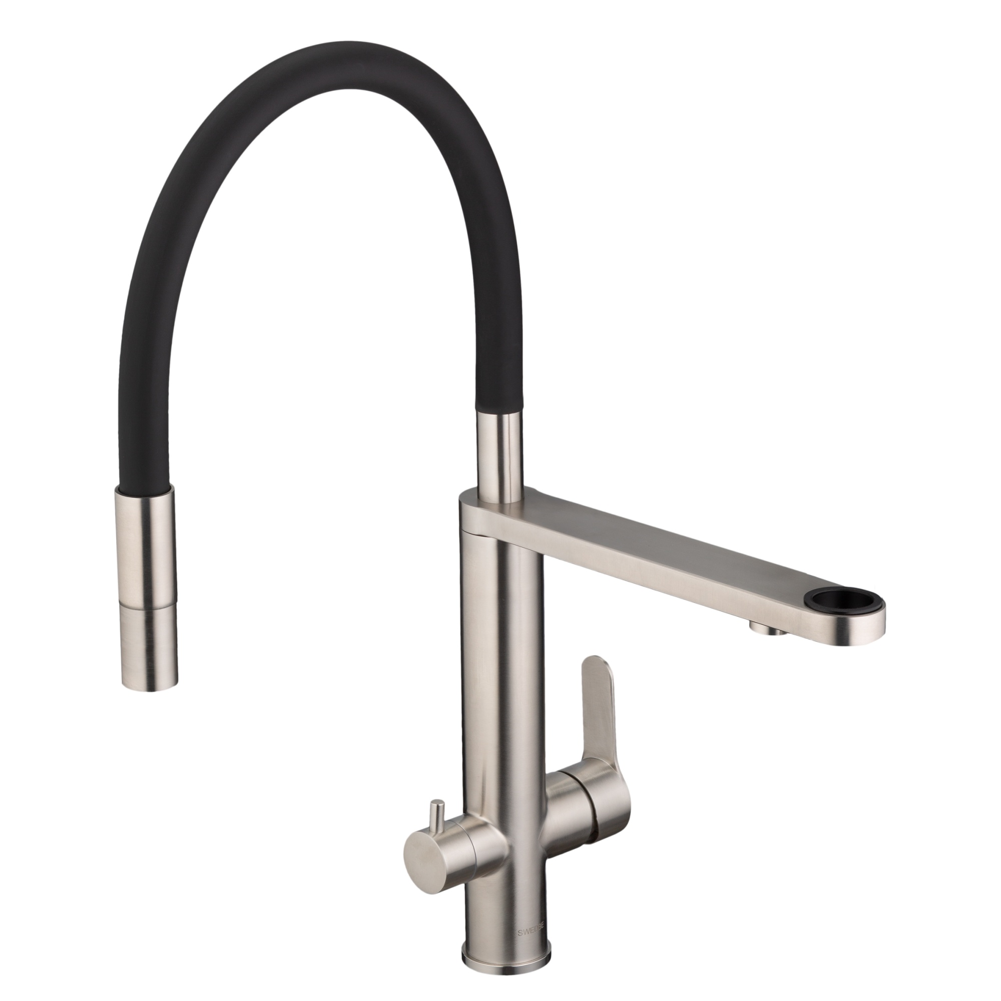 Смеситель для кухни с каналом для подключения фильтра с гибким изливом Swedbe Selene Plus 8440