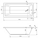Акриловая ванна CEZARES PLANE SOLO-170-80-48