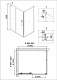 Душевое ограждение NG-42-9AG-A100G (90*100*195) прямоугольник, дверь раздвижная