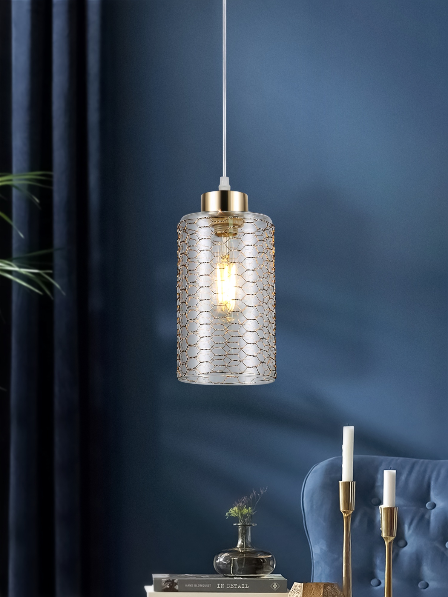 Светильник подвесной (подвес) Malice 9124-201 1 х Е27 40 Вт модерн потолочный