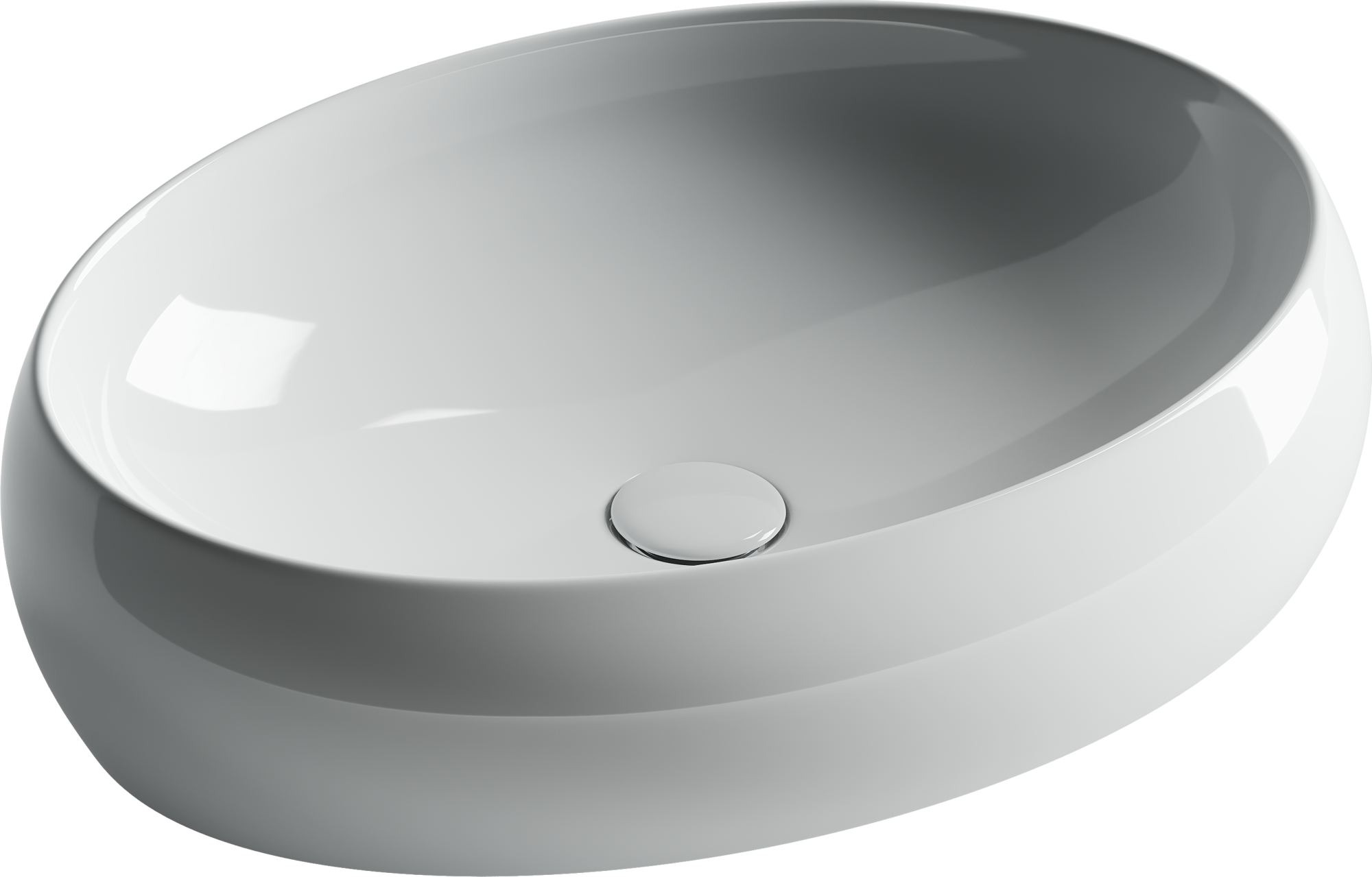 Умывальник чаша накладная овальная Element 560*390*150мм, CN5033