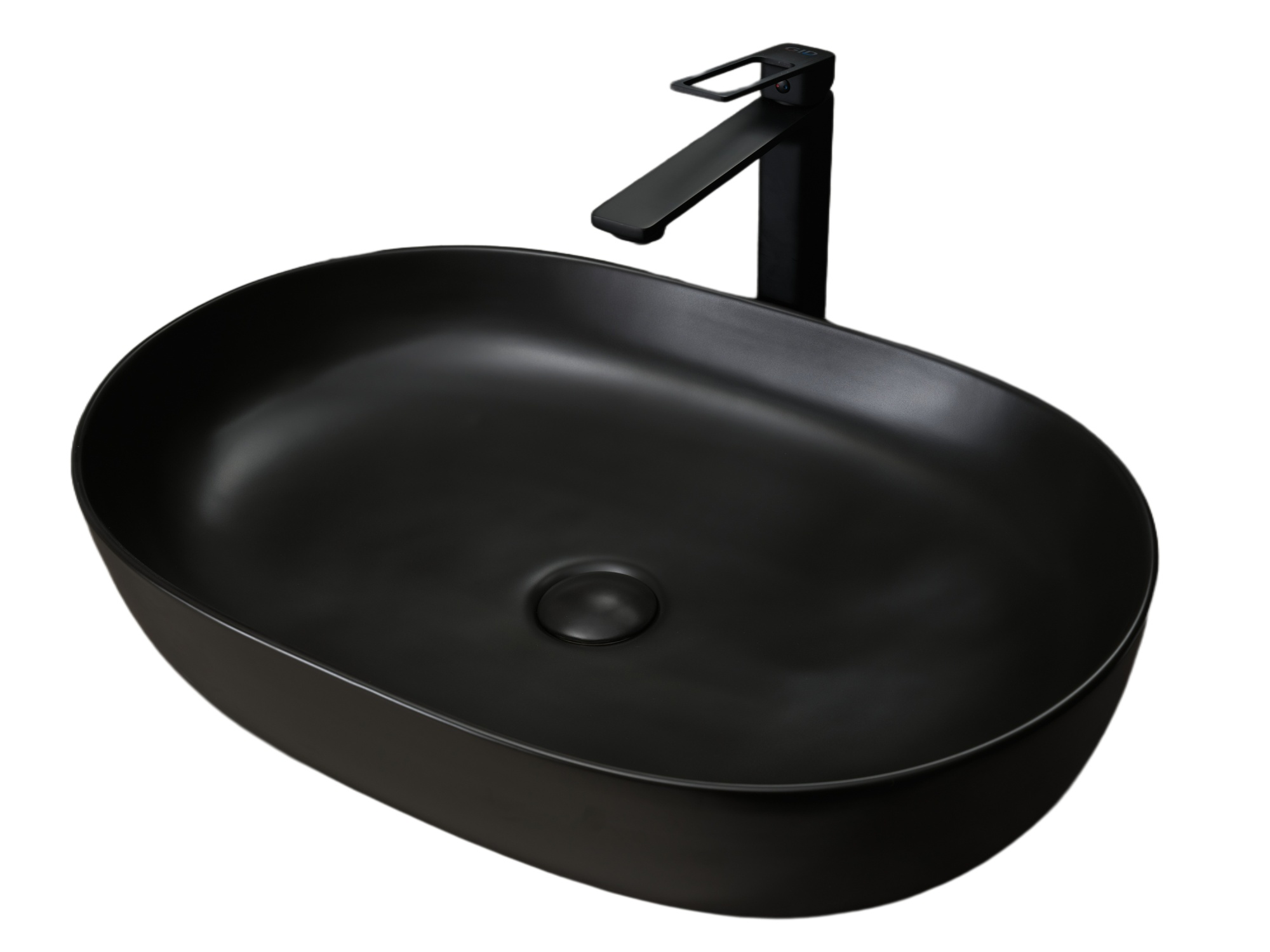 Раковина Gid Bm1348 53355 накладная черная матовая 61x41x13.5