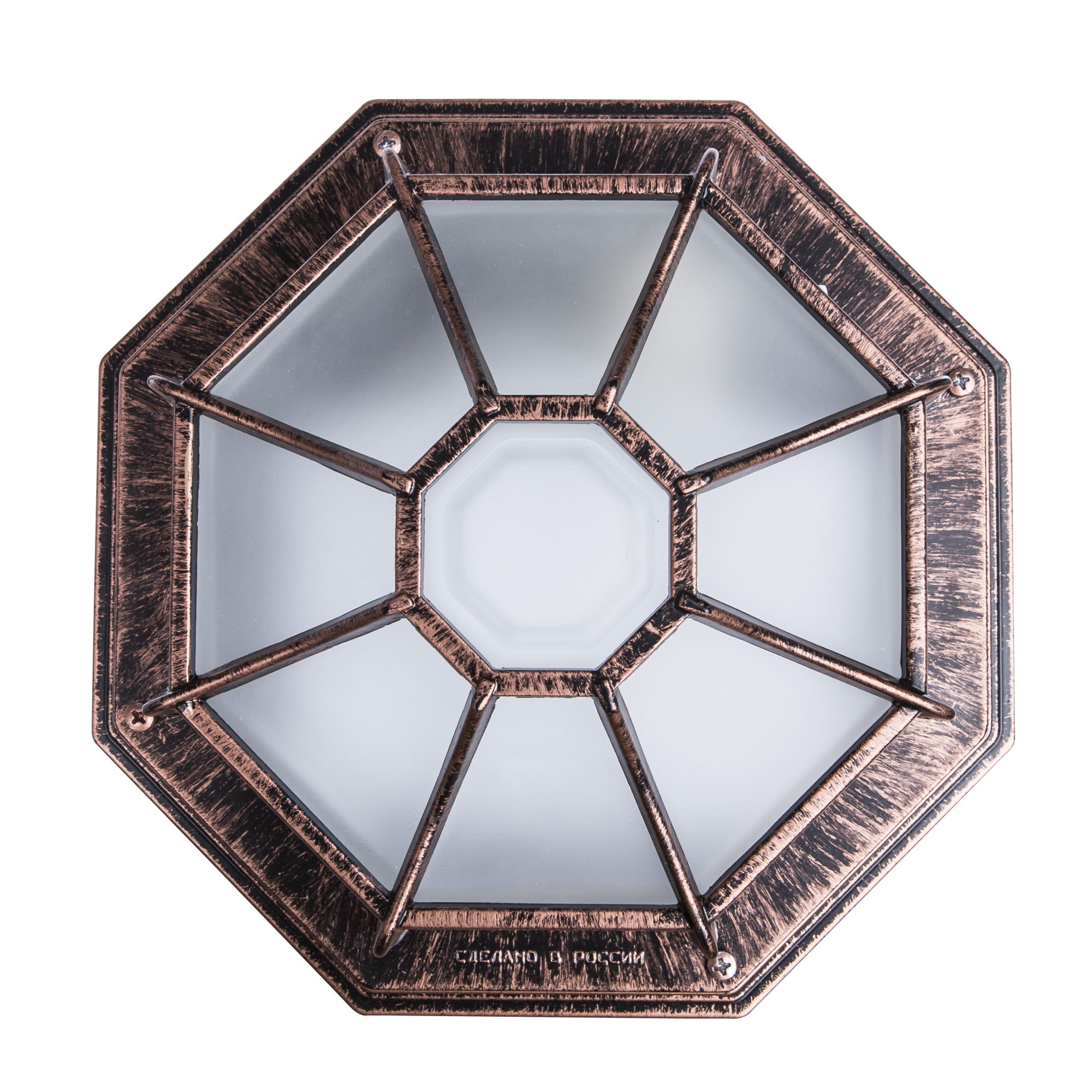 Светильник Тартаруга НПП 03-100-005 IP44 матовый /корпус с решеткой медь ИУ