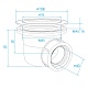 Сифон для душевых поддонов RGW S-010 90 мм, 182411010-01