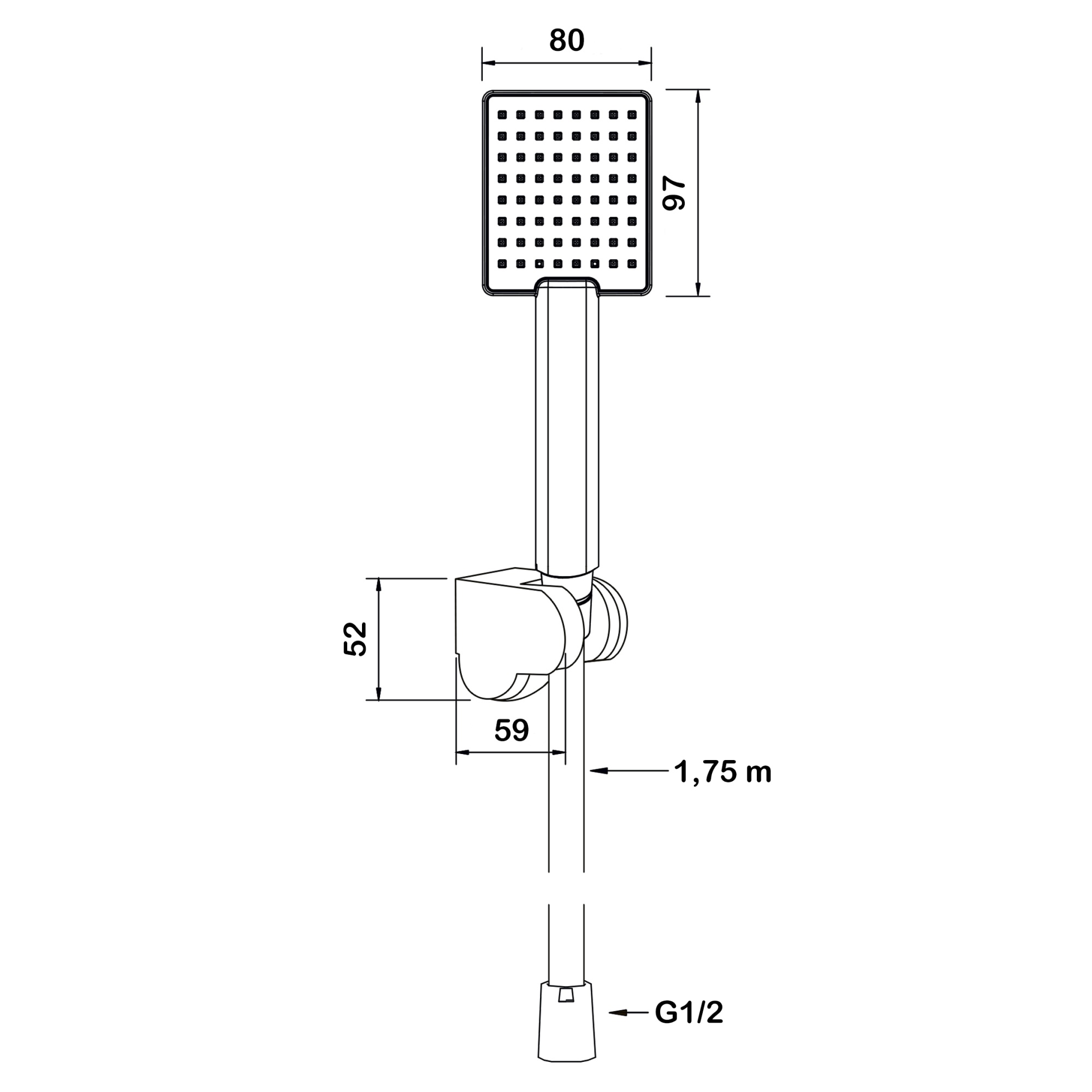Набор душевой Swedbe Hermes 5136B