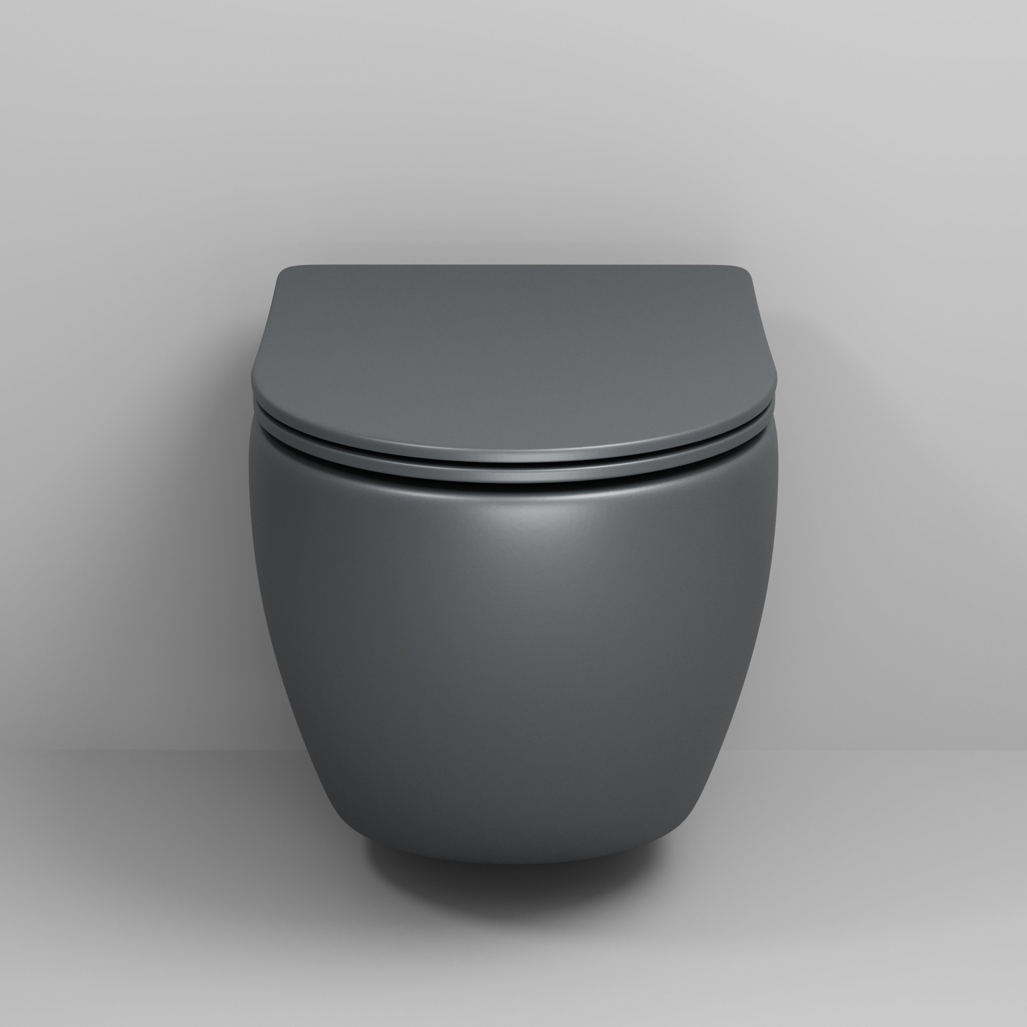 Унитаз gr-4455gms color (495*365*375) подвесной безободковый