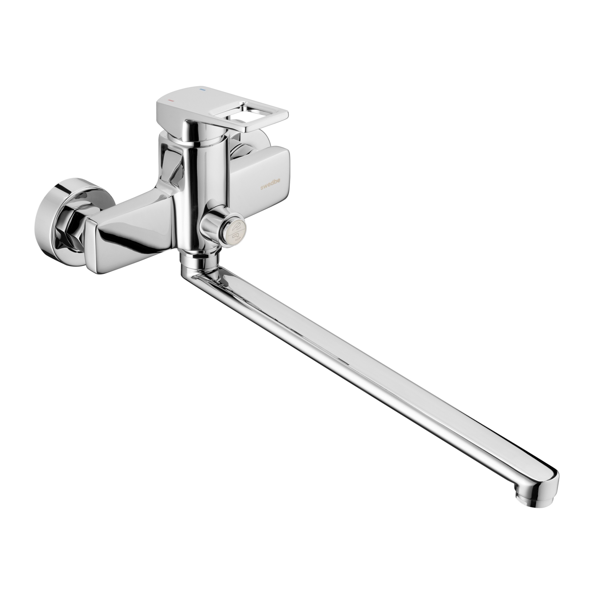 Смеситель для ванны с длинным изливом Z-формы Swedbe 2050
