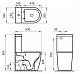 Чаша напольного унитаза BelBagno ETNA BB2157CPR