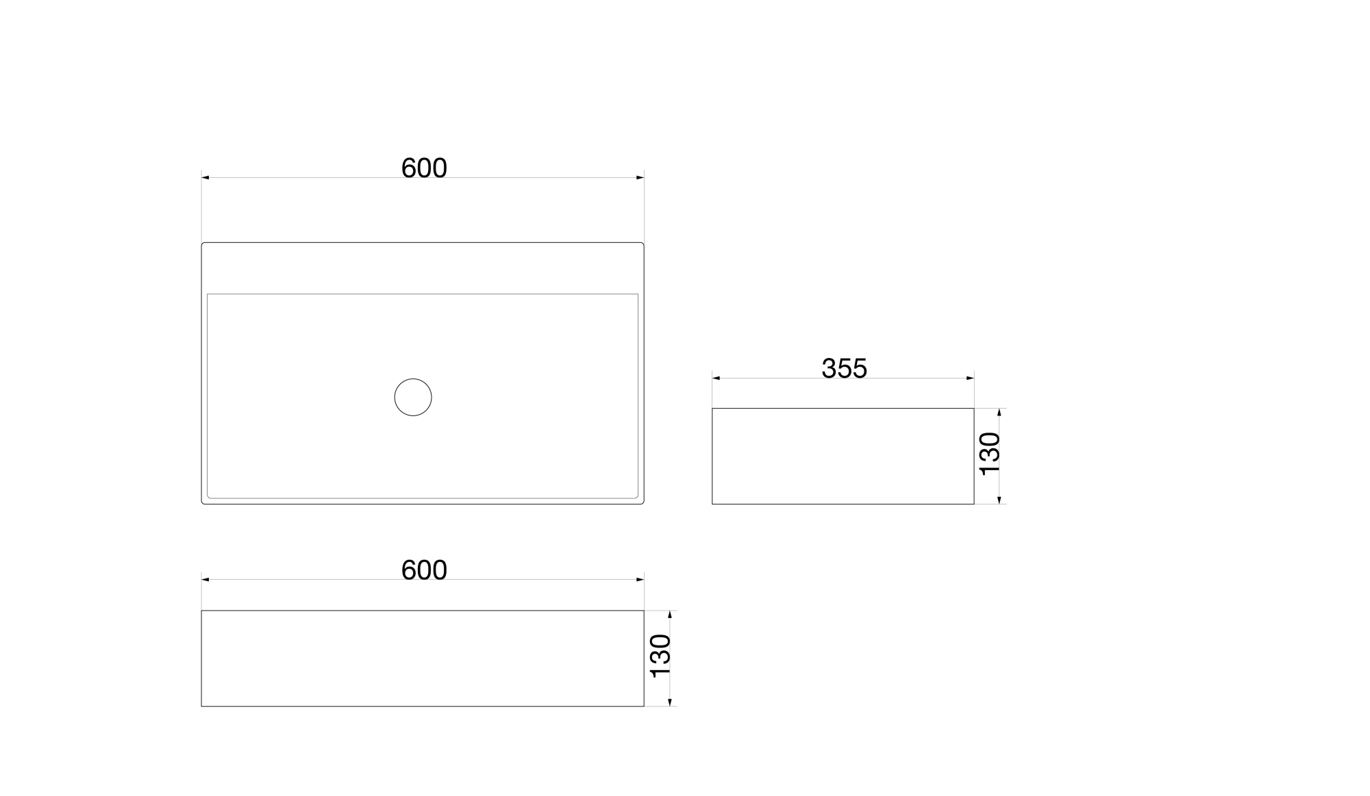 Раковина керамическая (накладная) SL-1093 SantiLine