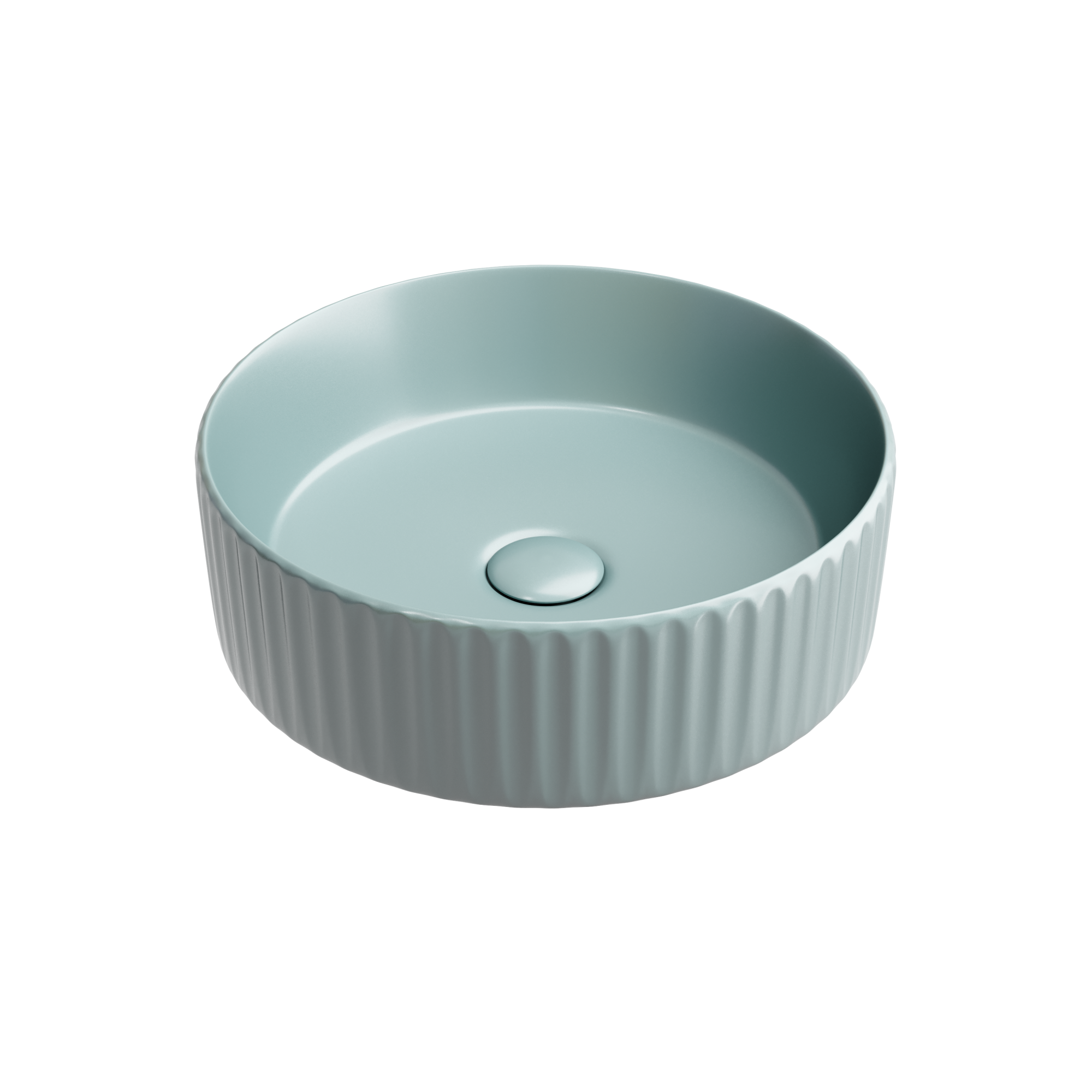 Умывальник чаша накладная круглая (цвет Зеленый Матовый) Element 360*360*115мм, CN6057MLG