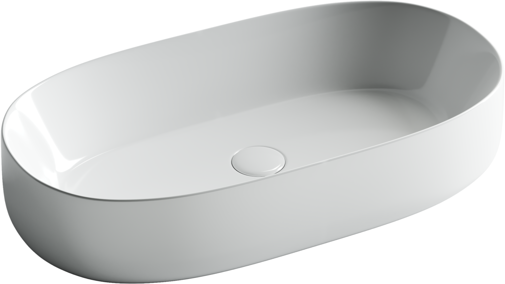 Умывальник чаша накладная овальная Element 675*350*140мм, CN5022