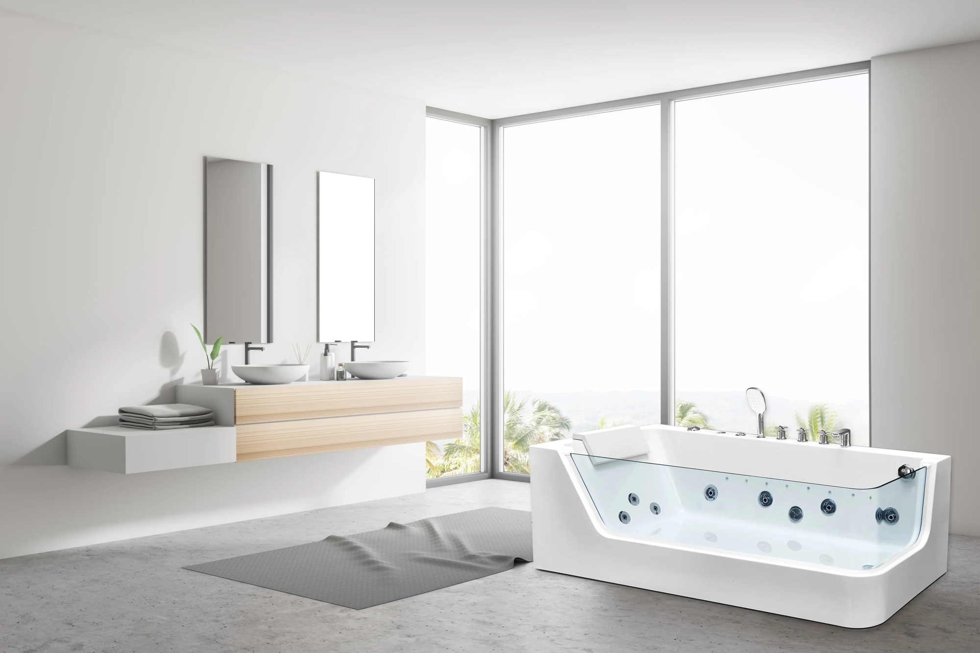 Ванна C-494-17L акриловая гидромассажная Ceruttispa (1700x800x580)