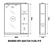 Шкаф подвесной BelBagno MARINO-SPC-600/750-1A-BL-P-R