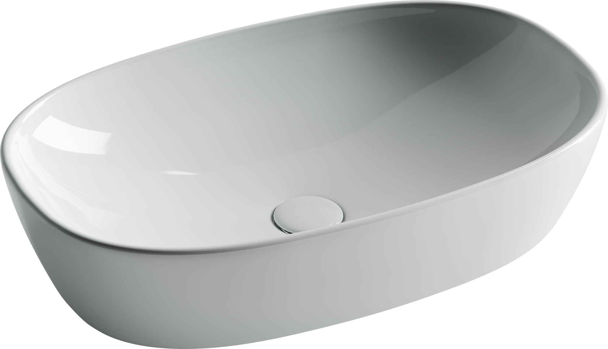 Умывальник чаша накладная овальная Element 600*380*140мм, CN5039