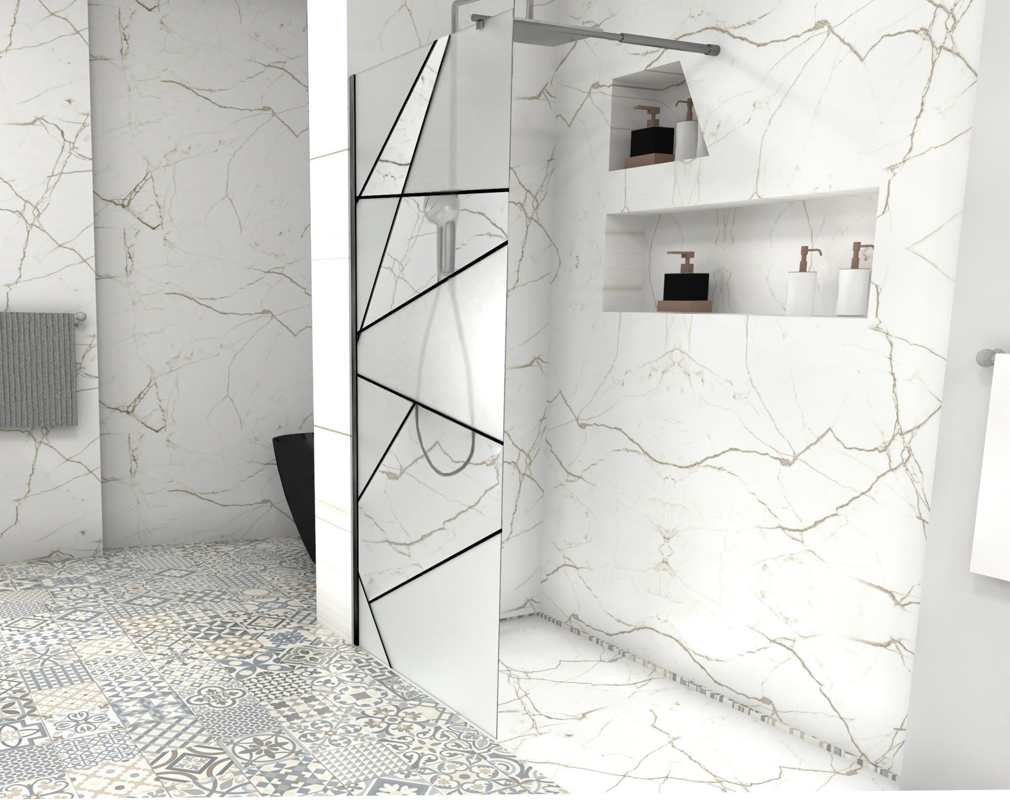 Ограждение PICK T90B душевое Ceruttispa без поддона (90x190)