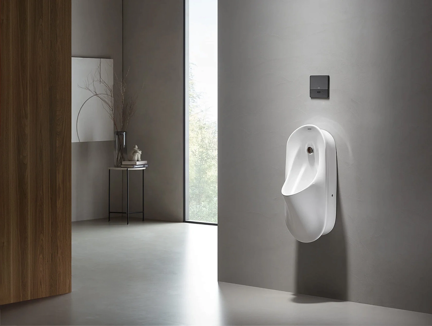 Клавиша смыва для писсуара ARROW AG7107AB, сенсор, стекло, черный