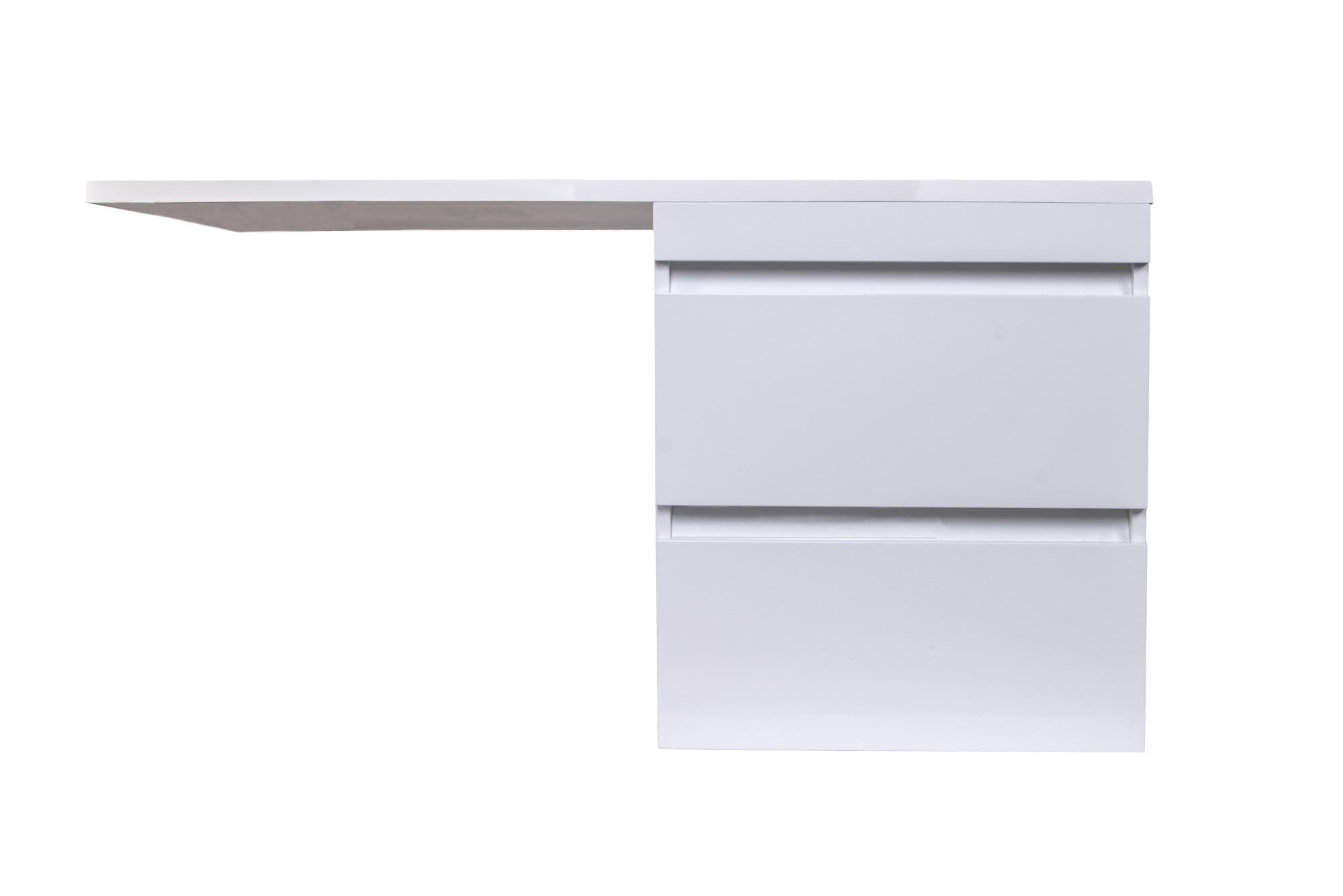 Тумба подвесная "Даллас 115", Люкс белый, PLUS