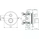Встраиваемый индивидуальный термостатический смеситель для душа Ideal Standard Ceratherm Т100 A5813AA