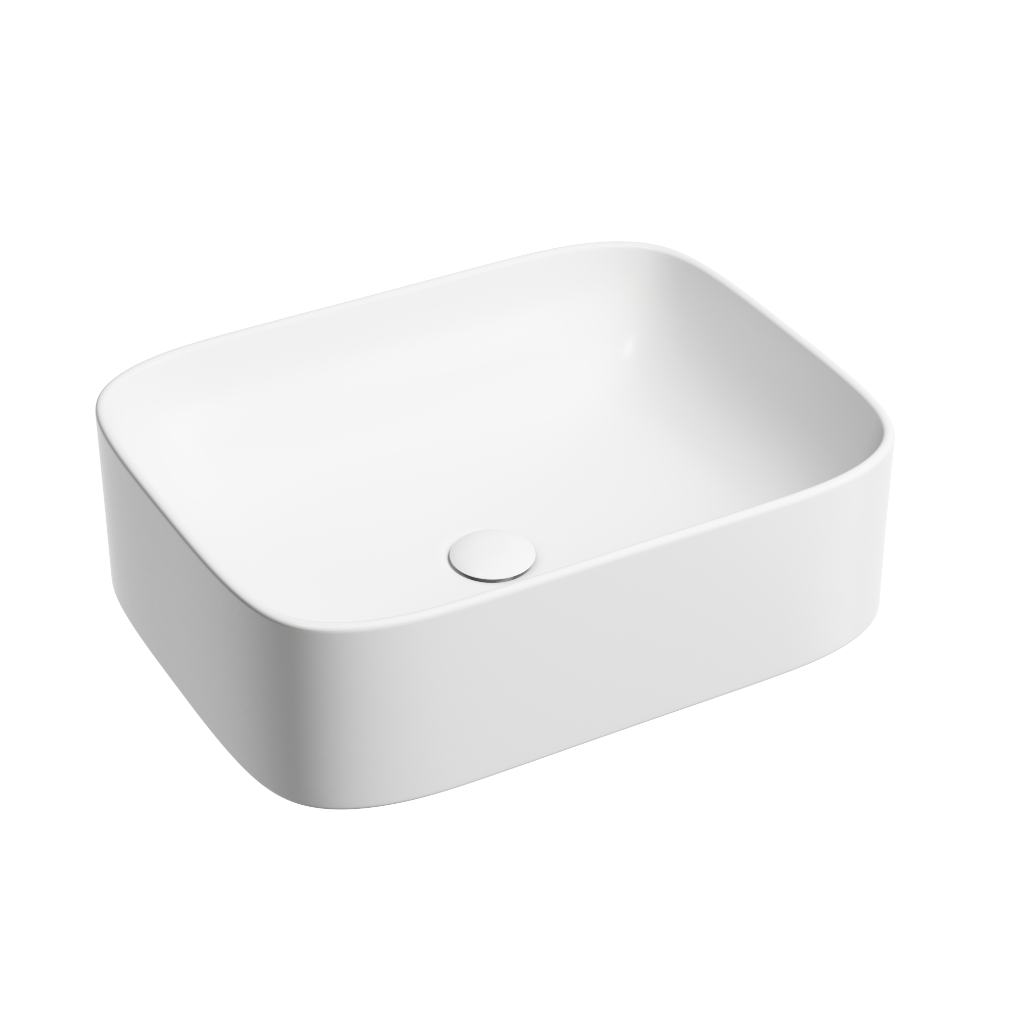 Умывальник чаша накладная прямоугольная (цвет Белый Матовый) Element 505*380*150мм, CN6052MW