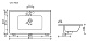 Умывальник накладной прямоугольный (цвет Черный Матовый) Element 810*465*180мм, CN7005MB