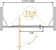 Душевая дверь CEZARES MOLVENO-BA-12-100+40-C-Cr-IV