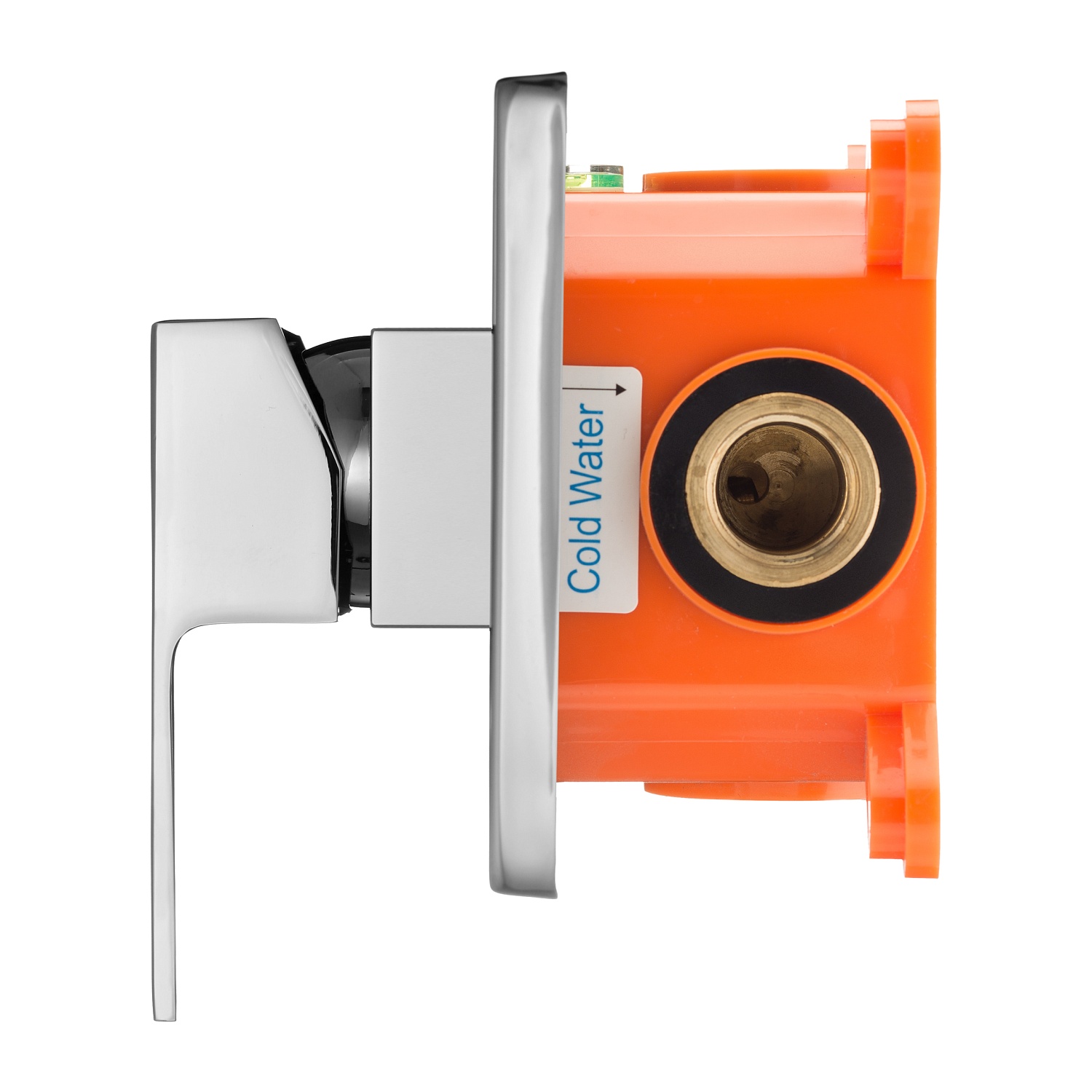 Смеситель встраиваемый подключение на 1 выход в монтажном боксе Swedbe Platta 5522