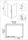 Душевое ограждение NG-42-10AG-A70G (100*70*195) прямоугольник, дверь раздвижная