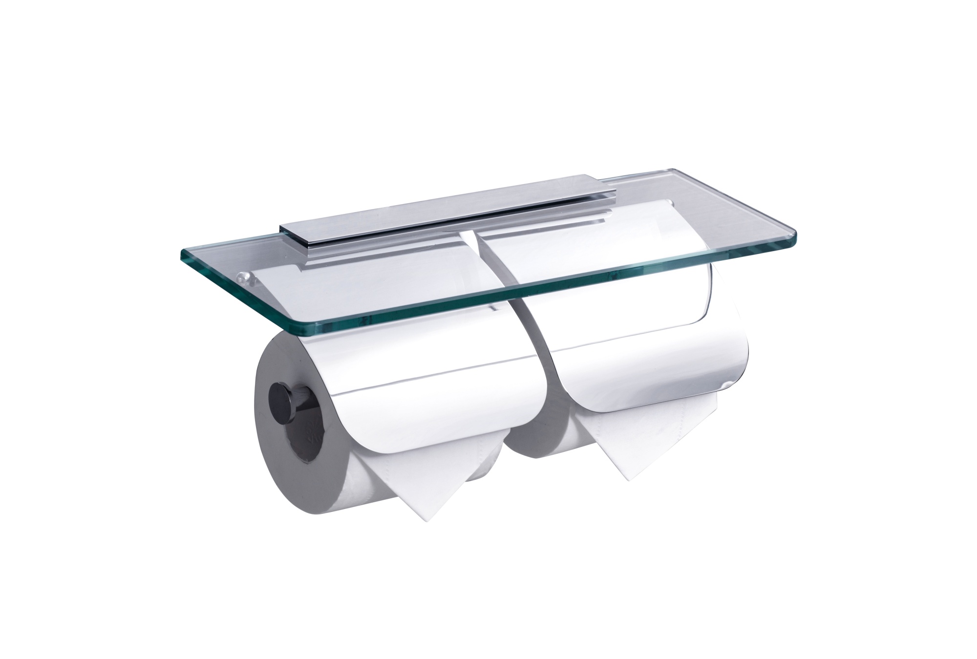 Держатель туалетной бумаги с полкой RUSH Edge (ED77132)