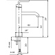 Смеситель Jacob Delafon Purist E14404-4A-CP для раковины