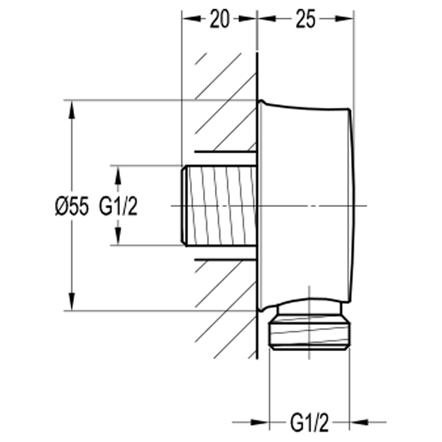 Подсоединение шланговое Swedbe Terracotta Art 2526
