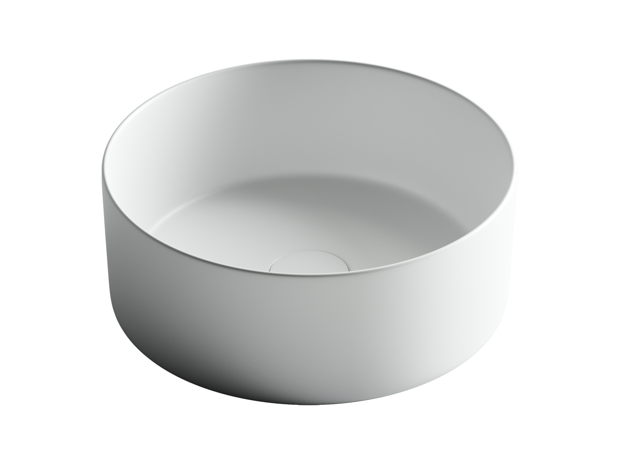 Умывальник чаша накладная круглая (цвет Белый Матовый) Element 358*358*137мм, CN6032MW