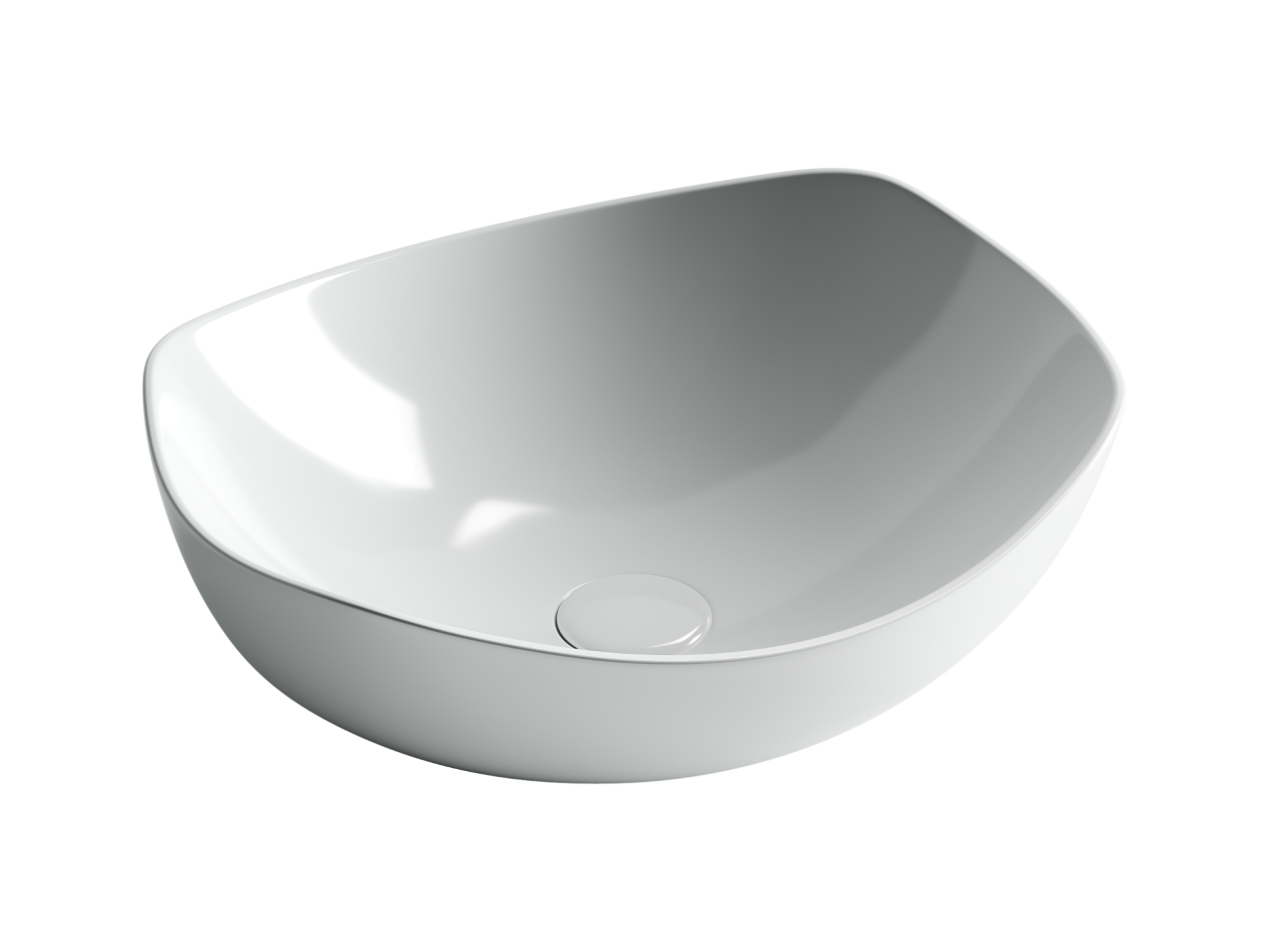 Умывальник чаша накладная овальная Element 420*385*145мм, CN5017