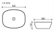 Умывальник чаша накладная овальная Element 500*380*140мм, CN5005