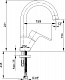 Смеситель ECA Niobe 102188054EX для раковины